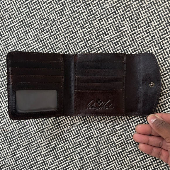 Patricia Nash Bark Leaves Rieti Leather Wallet - Picture 5 of 8